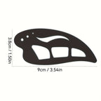 Black makeup applicator tool for precise eye primer makeup application