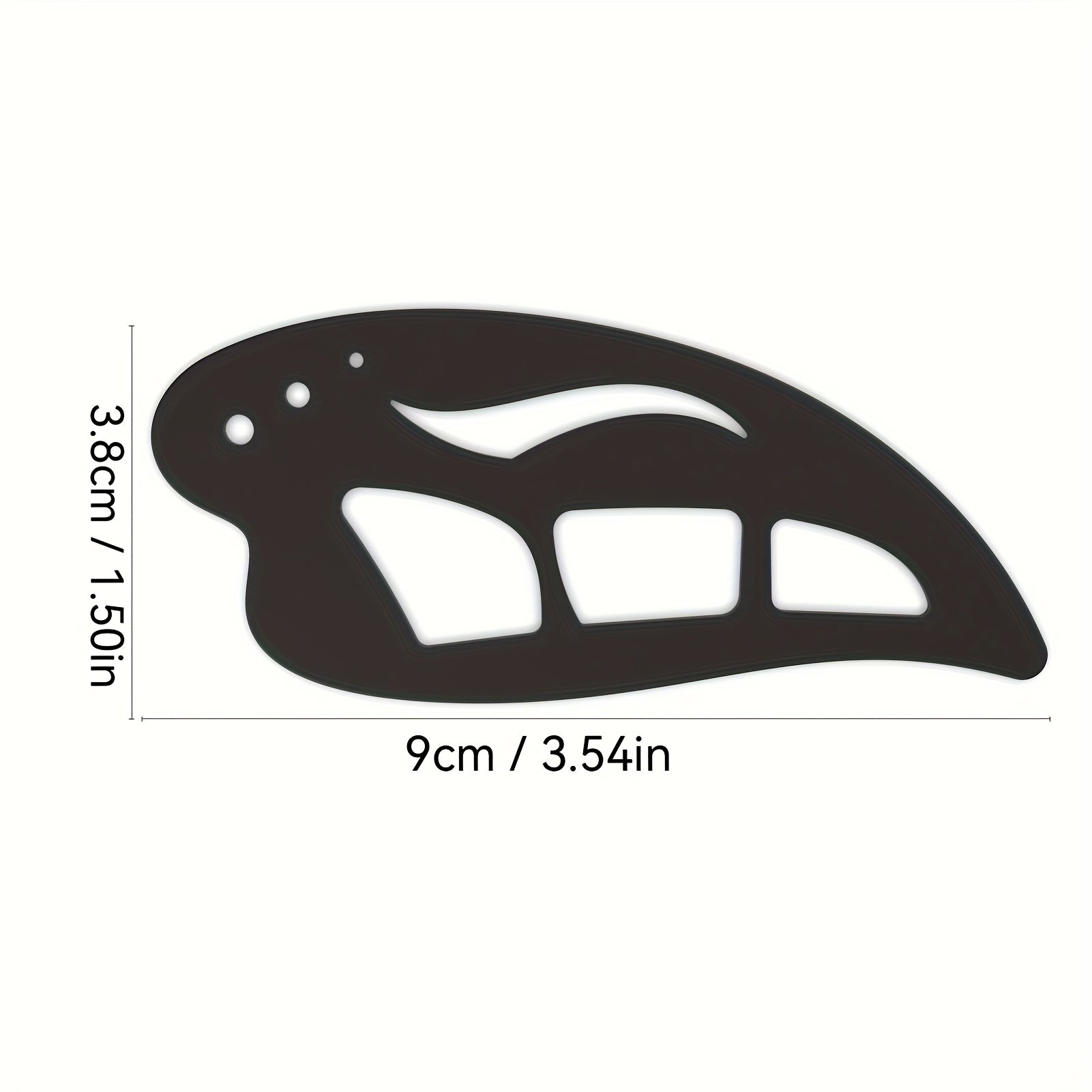 Black makeup applicator tool for precise eye primer makeup application