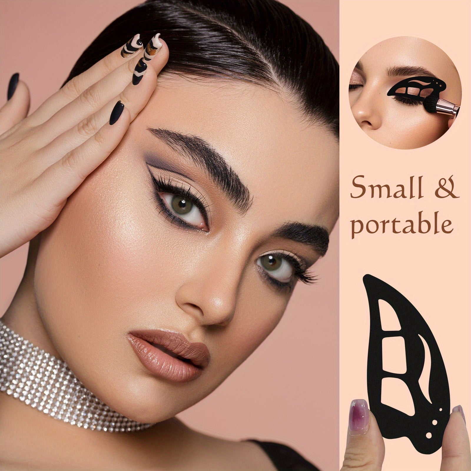 Eye primer makeup applicator tool, small and portable for flawless eye makeup