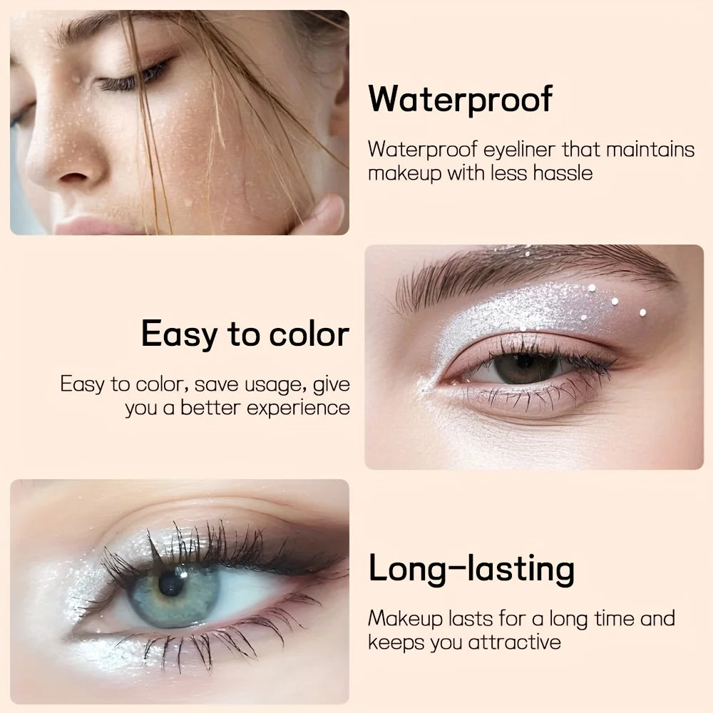 Waterproof eyeshadow waterproof for long-lasting, easy application in various colors