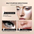 Multi-purpose highlighting eye pencil for waterproof eyeshadow application