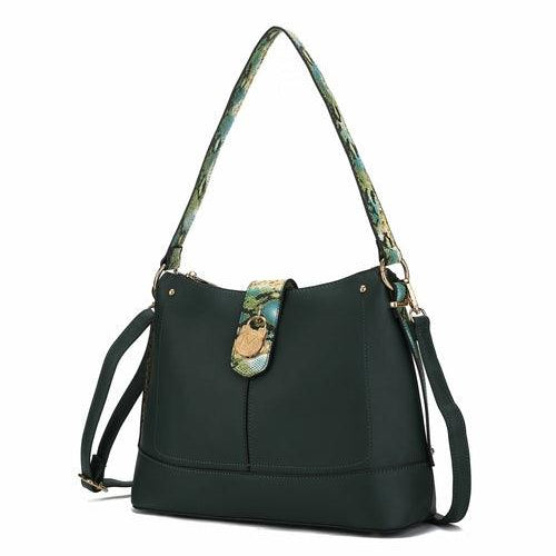 Wallets, Handbags & Accessories Ezra Snake embossed Vegan Leather Women Shoulder Handbag