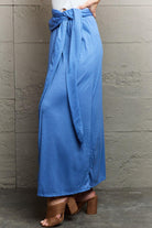 Women's Dresses Blue Criss Cross Halter Dress