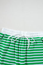 Stripe Cap Sleeve Tee and Shorts Set