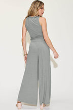 Basic Bae Full Size Ribbed Tank and Wide Leg Pants Set - VacationGrabs