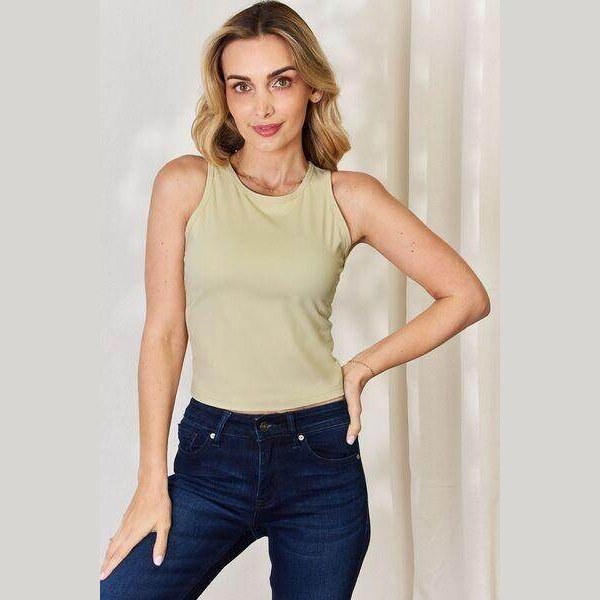 Essential Round-Neck Slim Tank - VacationGrabs