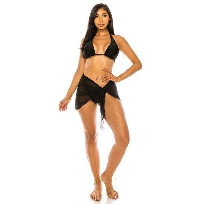 Womens Three-Piece Bikini Set - VacationGrabs