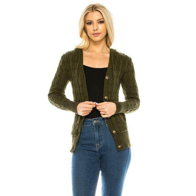 Knit Sweater Button Front - VacationGrabs