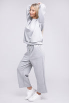 Women's Outfits & SetsTextured Fabric Top and Pants Casual Set - VacationGrabs