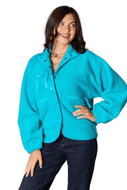 Women's Coats & Jackets Zenana Snap Button Fleece Jacket