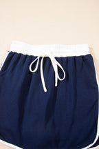 Varsity Stripe Pullover and Mini Skirt Set
