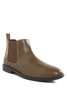 Fraser Men's Faux Leather Chelsea Boots - VacationGrabs