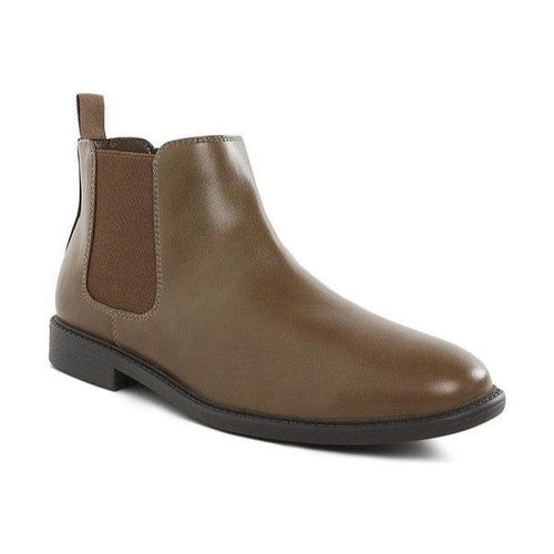 Fraser Men's Faux Leather Chelsea Boots - VacationGrabs