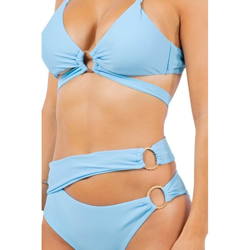 Two Piece Wrapping With Multi O Ring Bikini - VacationGrabs