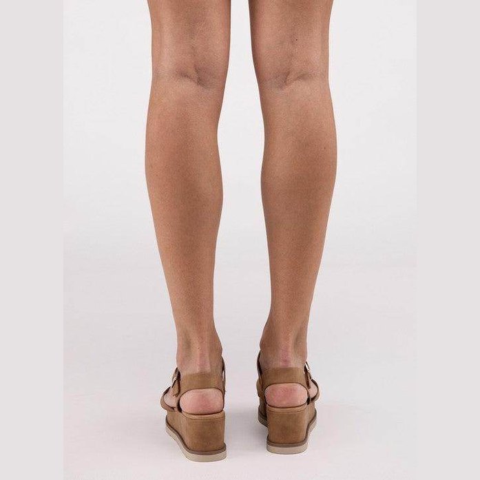 Cross Strap Wedge Sandals - VacationGrabs