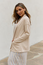 Women's Sweaters - Cardigans Soft Ribbed Open Front Cardigan