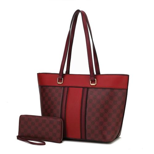 Wallets, Handbags & Accessories Fabiola Vegan Leather Womens Tote Bag with wallet