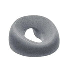 Gray foam face down pillow for massage, ergonomic design