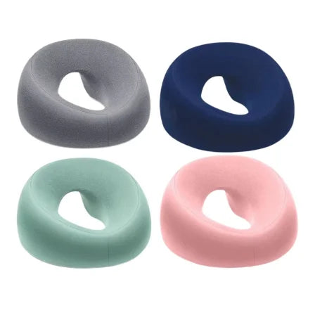 Soft face down pillow for massage in four colors: gray, navy, mint, pink