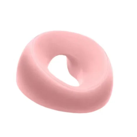 Pink foam face down pillow for massage therapy use