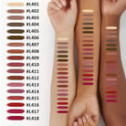 Velvet matte lip liner set, various shades for precise lip application