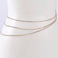 Faceted Rhinestone Waist Chain - VacationGrabs