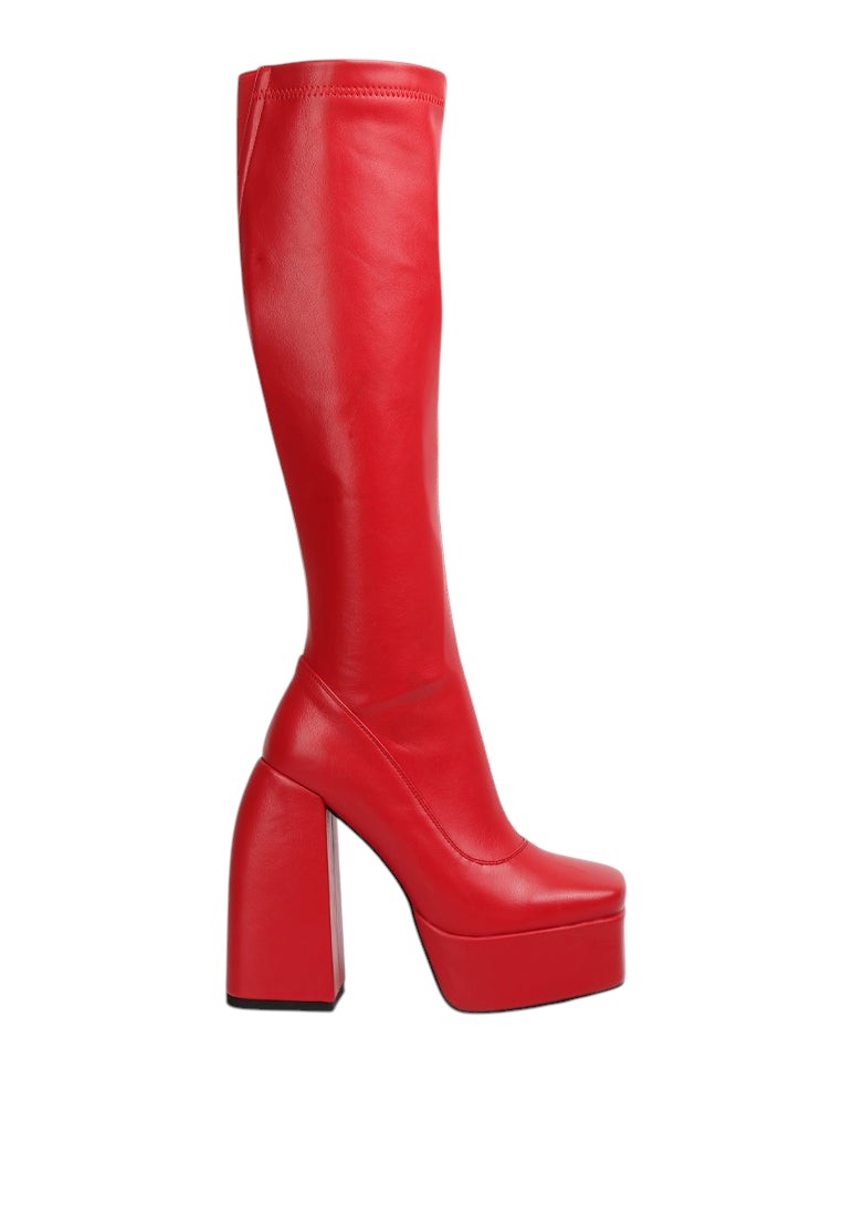 Fanning Platform Long Boots