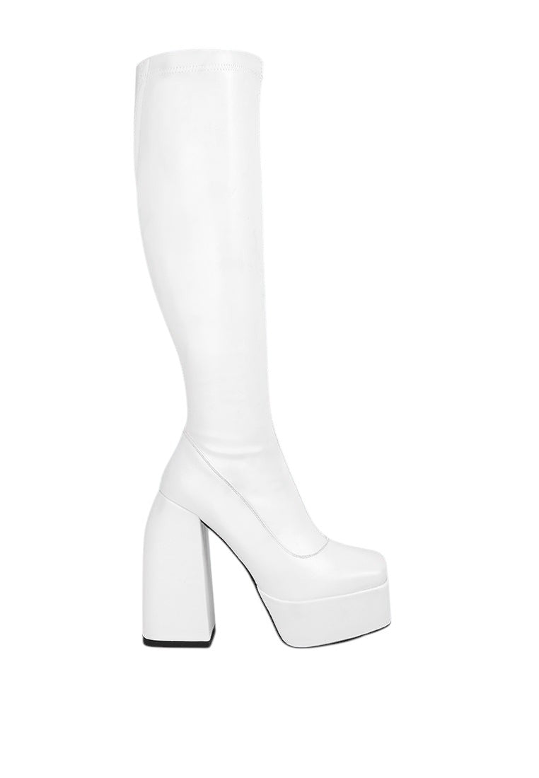Fanning Platform Long Boots
