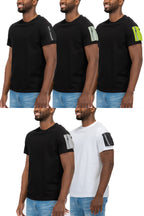Side Pocket Tee with Zippered Sleeve Pouch | 100% Cotton