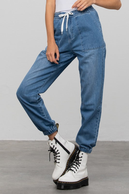 Insane Gene Women's Jeans in Light Blue, travel worthy for your next vacation with comfortable fit