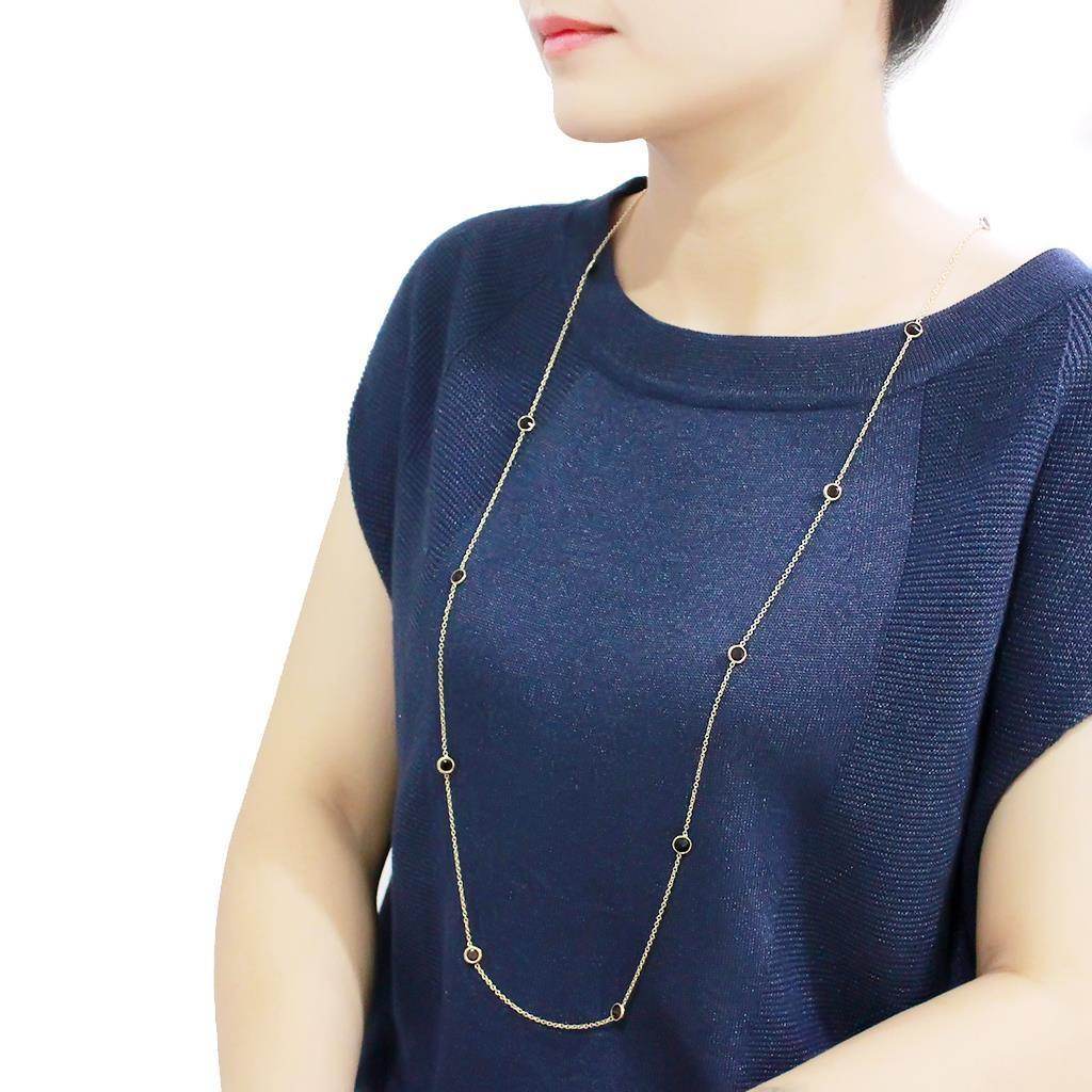 Stylish women's garnet CZ fashion necklace perfect for various occasions from VacationGrabs