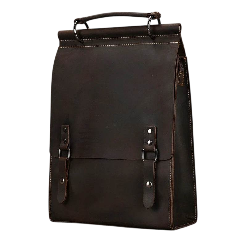 Fashion Leather Backpack Business Computer Backpack with USB