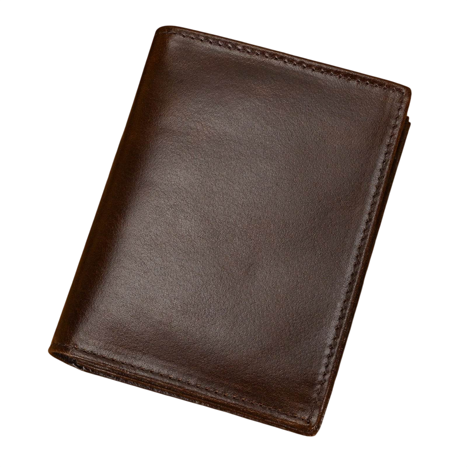 Billetera de cuero de moda para hombres estilo Crazy Horse tarjetero