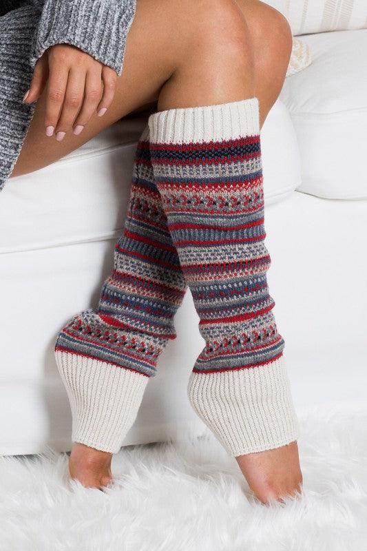 Cozy fashion legwarmers with vibrant patterns, perfect for adding style and warmth to your outfit