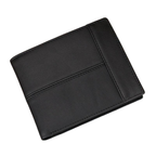 Men's Leather Business Wallet Thin Purse with Coin Pocket