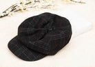 Aili's Corner black plaid fashion newsboy hats for women designed for stylish everyday wear