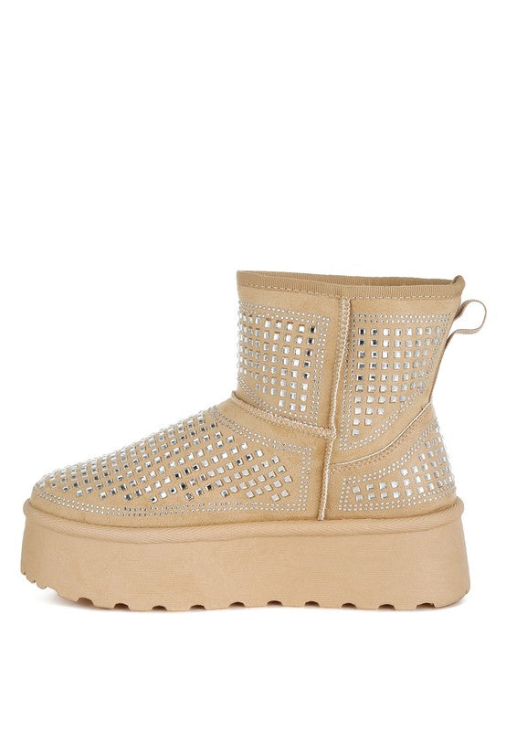 Rag Company Women's Ankle Boots with Studded Design, a perfect fashion statement boots for vacation