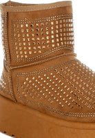 Stylish Rag Company Women's Ankle Boots with Studded Detail, perfect fashion statement boots for vacation