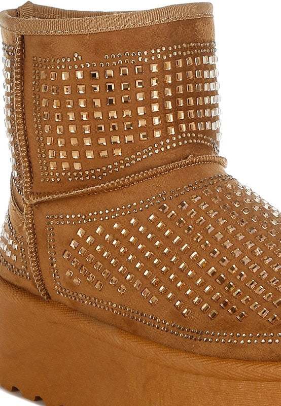 Stylish Rag Company Women's Ankle Boots with Studded Detail, perfect fashion statement boots for vacation