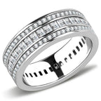Elegant silver fashion statement rings for women featuring sparkling cubic zirconia accents