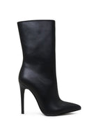 Rag Company black fashion stiletto boots for women with sleek design and high heels