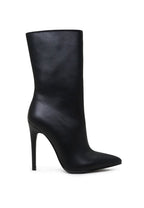 Rag Company black fashion stiletto boots for women with sleek design and high heels