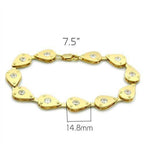 Elegant gold bracelet with gemstone accents, perfect fashion vacation jewelry for women