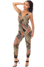 Stylish women's jumpsuit with colorful patterns, perfect for a vacation jumpsuit outfit
