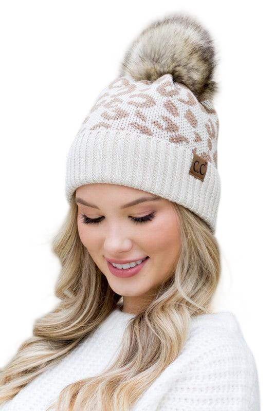 Fashionable Animal Print Beanie