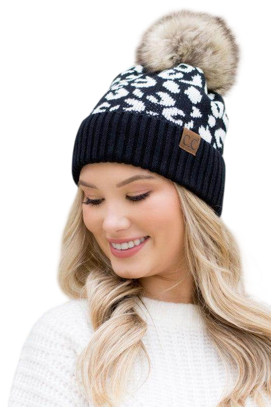 Fashionable Animal Print Beanie