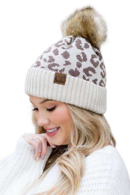 Fashionable Animal Print Beanie
