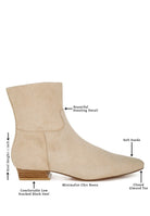 Rag Company fashionable vacation boots in soft suede with minimalist design and comfortable block heel