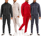 Reflective Pipe Track Set – Regular Fit with Elastic Waist