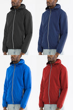Reflective Zipper Windbreaker Hoodie